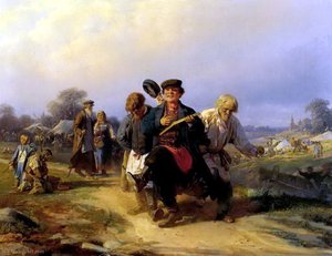 Return Of The Father From The Fair — Aleksei Ivanovich Korzukhin
