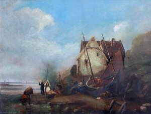 On The Brittany Coast, France — Richard Parkes Bonington