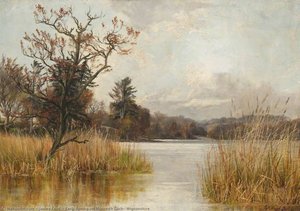 Early Spring On Monreith Loch, Wigtonshire — James Faed