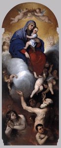 Virgin And Child With Souls In Purgatory — Luca Giordano