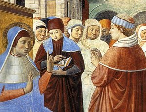 Scenes With St. Ambrose (detail) — Benozzo Gozzoli