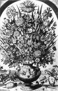 Flower Piece With Birds — Hendrik Hondius