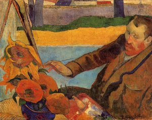Van Gough Malerei Sonnenblumen — Eugène Henri Paul Gauguin