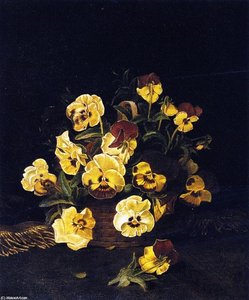 Still Life Pansies — William Mason Brown