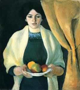 Portrait With Apples (portrait Of The Artist's Wife) — August Macke