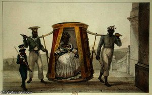 Transporting A White Child To Be Baptised — Jean-baptiste Debret