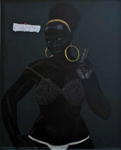 Small Pin-up (fingerwag) — Kerry James Marshall