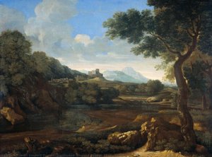 Landscape, Gaspard Dughet, 1640 - 1645 — Gaspard Dughet