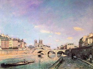 The Seine And Notre-dame In Paris — Johan Barthold Jongkind