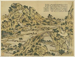 One Hundred Bridges In A Single View — Katsushika Hokusai