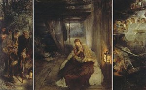 The Holy Night (triptych) — Fritz Von Uhde