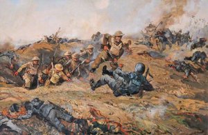 Corporal J. Davies, Vc, At Delville Wood, 1916 — Leslie Arthur Wilcox