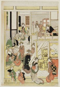 El Día De Reyes En El Ôgi-ya En Yoshiwara — Katsushika Hokusai