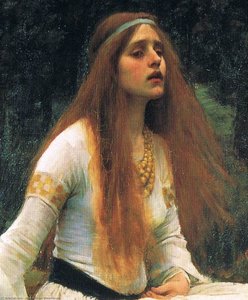 The Lady Of Shalott (detail-top) — John William Waterhouse