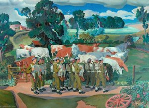 Troops In The Countryside — Gilbert Spencer