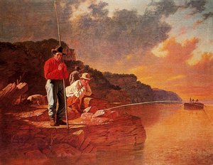 Fishing On The Mississippi — George Caleb Bingham