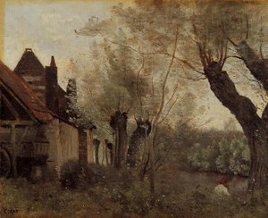 Sauces Y Granjas En Saint-catherine-les Arras — Jean-baptiste-camille Corot