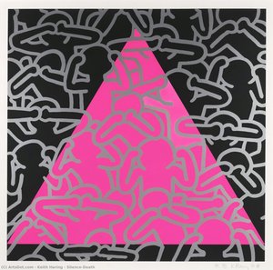 Slience=death — Keith Haring
