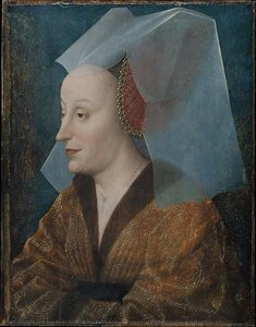 Porträt Einer Adeligen Frau, Wahrscheinlich Isabella Von Portugal — Jan Van Eyck