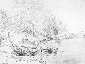 Ansicht An Der River Severn Bei Worcester — John Constable