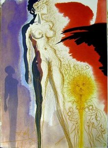 Uxnor Lot In Satuam Salis Conversa (genesis 19:24) — Salvador Dalí