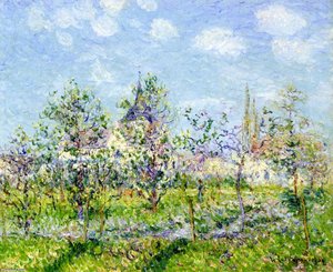 Huerto En Flor, Primavera — Gustave Loiseau