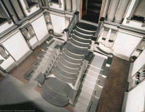 Staircase In The Vestibule — Michelangelo Buonarroti