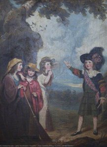 Four Children Acting Macbeth And The Witches — John Westbrooke Chandler