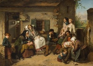 Sunday In The Backwoods — Thomas Faed