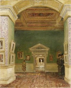 Looking From The South Anteroom Northwards (view From The South Wing Through The Saloon To The North Wing) — Joseph William Topham Vinall