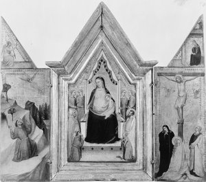 Madonna And Child Enthroned With Saints — Bernardo Daddi