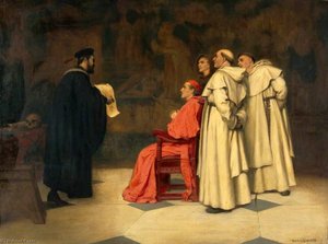 Gabriel Falloppius, Explaining One Of His Discoveries To The Cardinal Duke Of Ferrara — Francis James Barraud