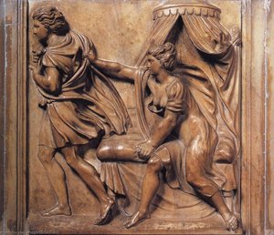 Joseph And Potiphar's Wife — Properzia De' Rossi