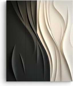 Layered Wood Wave Wall Art Panel