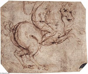 Étude D'un Cavalier — Léonard De Vinci