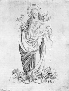 Virgin And Child With Pomegranate — Wit Stwosz