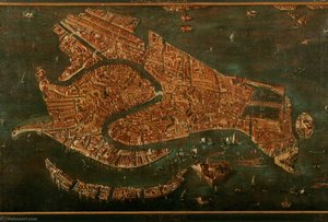 Bird's Eye View Of Venice — Francesco Lazzaro Guardi