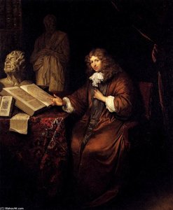 Portrait Of Abraham Van Lennep — Netscher, Caspar