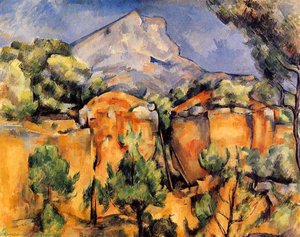 Mont Sainte-victoire Visto Desde La Cantera De Bibemus — Paul Cézanne