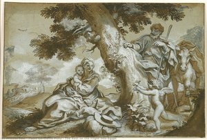 The Rest On The Flight Into Egypt — Paolo Gerolamo Piola