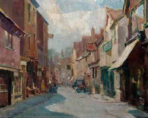 Street In Hitchin — Theodore Charles Basil Hitchcock