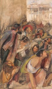 Study For The Proclamation Of Don Carlos — John Frederick Lewis
