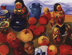 Still Life With Matryoshka Dolls — Martiros Sarian