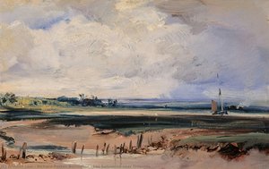 Les Salinieres Near Trouville — Richard Parkes Bonington