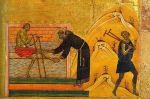 St. Francisc And Six Stories From His Life. Detail — Giunta Pisano (giunta Da Pisa)