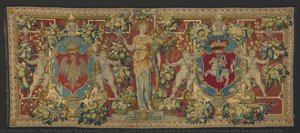 Tapestry With The Arms Of Poland And Lithuania With The Goddess Ceres — Floris Cornelis, Bos Cornelis - Circle