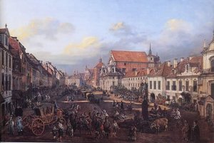 View Of Cracow Suburb Leading To The Castle Square — Bernardo Bellotto