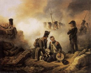 The Dog Of The Regiment Wounded — Émile Jean-horace Vernet