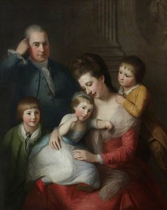 Bartholomew Ruspini (1728–1813), Chevalier, With Family — Nathaniel Hone I