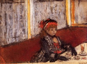 Donna Al Caffè — Hilaire-germain-edgar Degas
